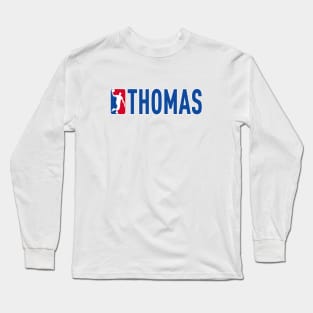 Thomas NBA Basketball Custom Player Your Name T-Shirt Long Sleeve T-Shirt